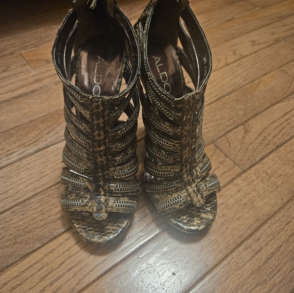 Y2K Aldo snake skin heels - Picture 2 of 3